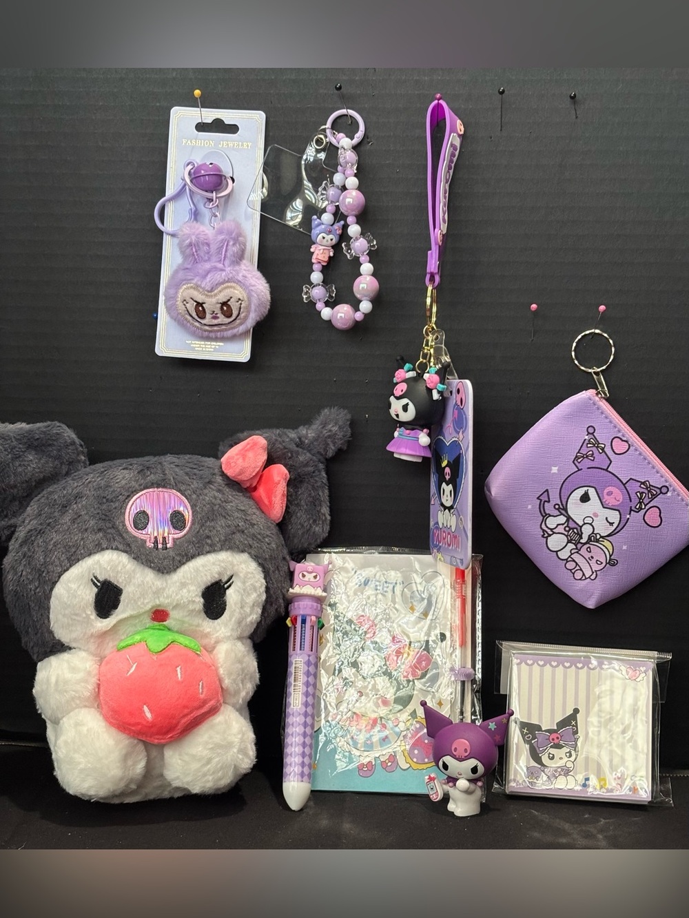 Sanrio Kuromi Plush & Accessory Gift Set Bundle.